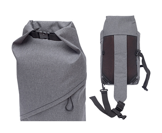 Сумка велосипедная заплечная Caanbag (серый, артикул: CAAN-CI-27LG), изображение 2