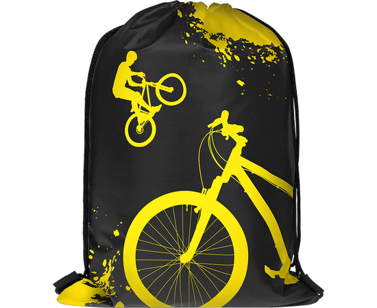 Мешок спортивный PROTECT 555-521 "Велоспорт" (чёрный), Цвет: жёлтый