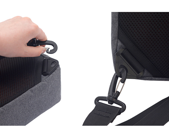 Сумка велосипедная заплечная Caanbag (серый, артикул: CAAN-CI-27LG), изображение 5