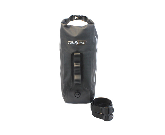Велосумка водонепроницаемая на вилку TOURBIKE 888-001 (7 л, черный), изображение 2