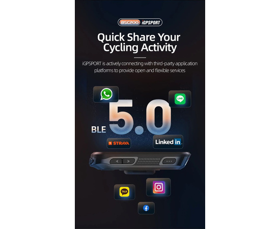 Велокомпьютер iGPSPORT BSC200, изображение 13