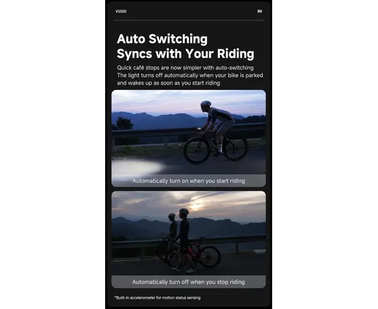 Умный передний фонарь для велосипеда iGPSPORT VS500, изображение 9