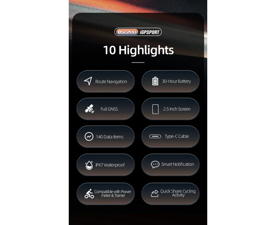 Велокомпьютер iGPSPORT BSC200, изображение 4