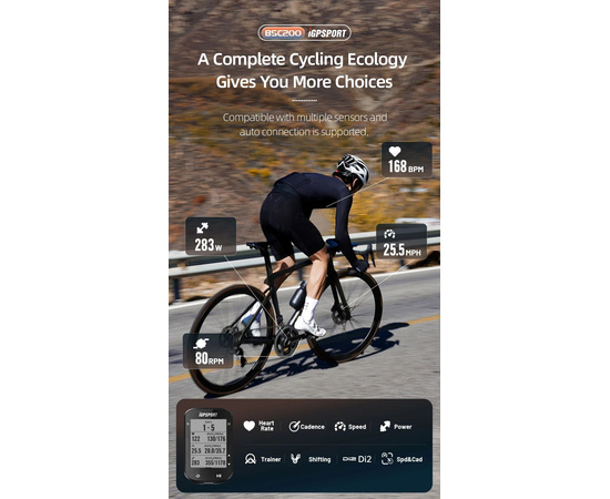 Велокомпьютер iGPSPORT BSC200, изображение 9