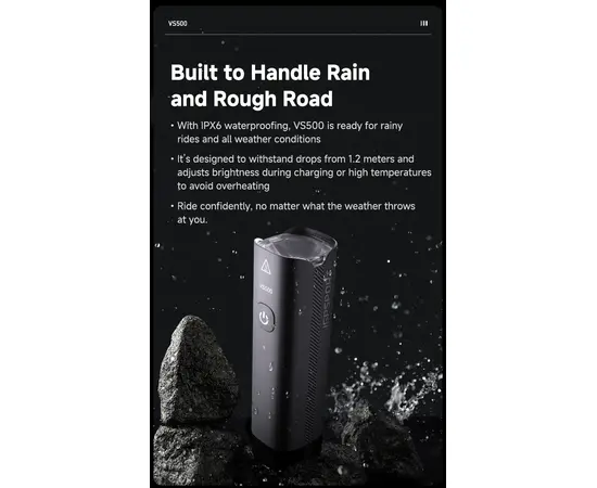 Умный передний фонарь для велосипеда iGPSPORT VS500, изображение 14