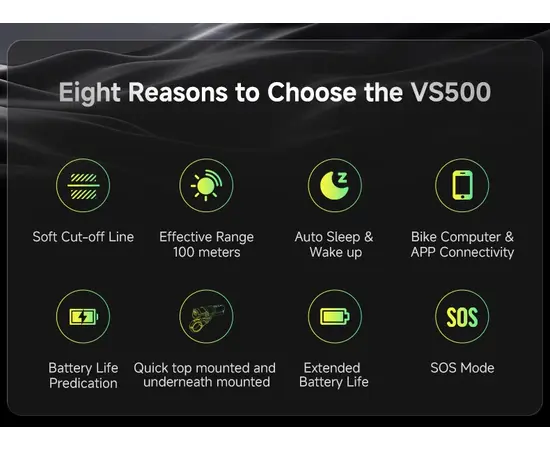 Умный передний фонарь для велосипеда iGPSPORT VS500, изображение 3