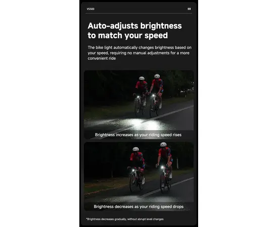Умный передний фонарь для велосипеда iGPSPORT VS500, изображение 6