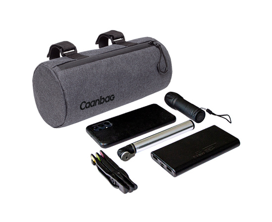 Сумка велосипедная нарульная Тубус Caanbag (темно-серый, артикул: CAAN-TR-25DG), Цвет: серый, Размер: Один размер, изображение 2