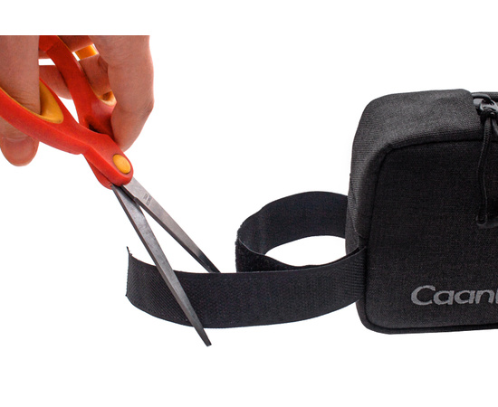 Сумка велосипедная нарамная Пенал Caanbag (черный, артикул: CAAN-TR-37BL), изображение 4