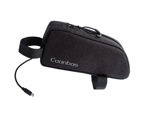 Сумка велосипедная нарамная Пенал Caanbag (черный, артикул: CAAN-TR-37BL), изображение 3