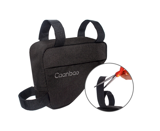 Сумка велосипедная подрамная Треугольная МИНИ Caanbag (черный, аритикул: CAAN-TR-44BL), изображение 2