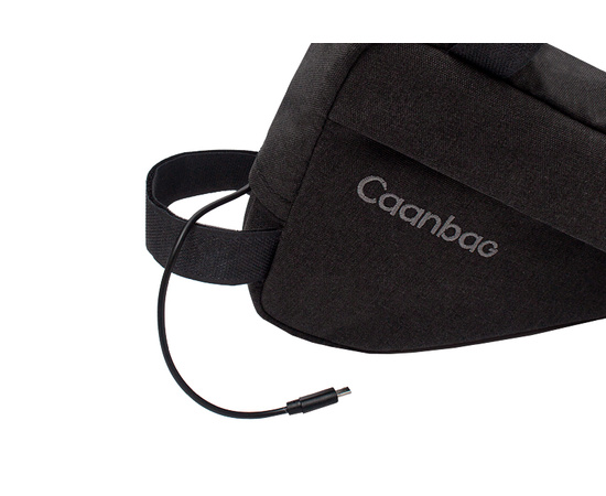 Сумка велосипедная подрамная Треугольная МИНИ Caanbag (черный, аритикул: CAAN-TR-44BL), изображение 4