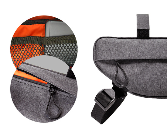 Сумка велосипедная подрамная Caanbag (темно-серый, аритикул: CAAN-TR-30DG), Цвет: серый, Размер: Один размер, изображение 3