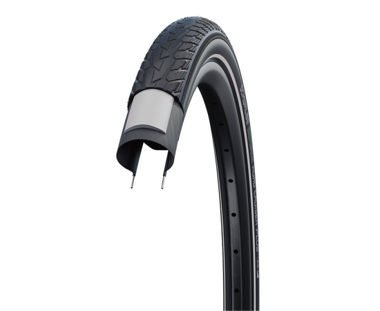 Велосипедная покрышка Schwalbe ROAD CRUISER PLUS 26x1.75 (47-559), PunctureGuard (Black-Reflex), изображение 3