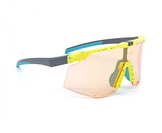 Очки солнцезащитные Author ZX8 S!BRIGHT Orange 65/BlueRevo 13 (неоново-жёлтый/зелёный), Цвет: жёлтый, изображение 3