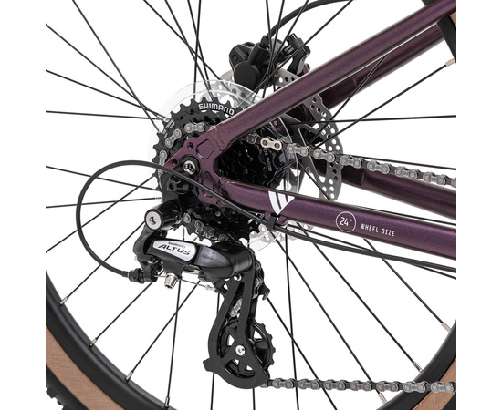 Велосипед Welt Brave 2.0 24 HD (Deep Purple), Цвет: фиолетовый, изображение 7