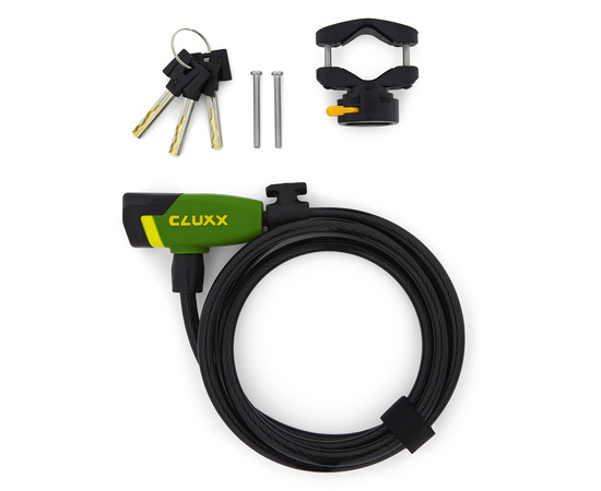 Замок велосипедный CLUXX Gardia 850K Green/Black, изображение 3