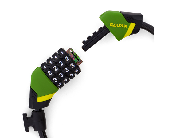 Замок велосипедный CLUXX Gardia 850C Green/Black, изображение 4
