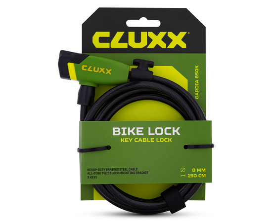 Замок велосипедный CLUXX Gardia 850K Green/Black, изображение 5