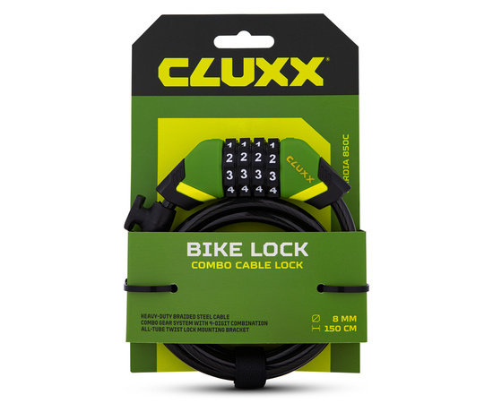 Замок велосипедный CLUXX Gardia 850C Green/Black, изображение 6
