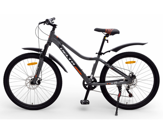 Велосипед Delta Flex Pro 26 (серый), Цвет: серый, Размер рамы: 14", изображение 3