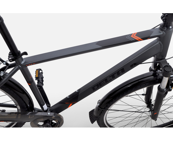 Велосипед Delta City Pro 28 Men (серый), Цвет: серый, Размер рамы: 19", изображение 4