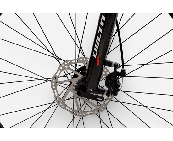 Велосипед Delta Flex Pro 26 (чёрный/красный), Цвет: красный, Размер рамы: 14", изображение 11