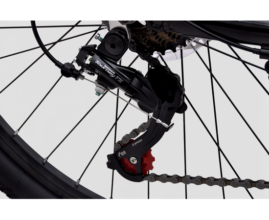 Велосипед Delta Flex Pro 26 (чёрный/красный), Цвет: красный, Размер рамы: 14", изображение 8