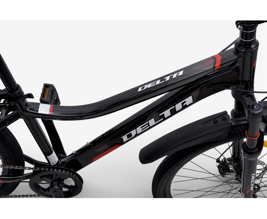 Велосипед Delta Flex Pro 26 (чёрный/красный), Цвет: красный, Размер рамы: 14", изображение 4