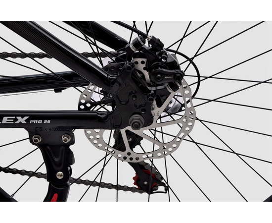 Велосипед Delta Flex Pro 26 (чёрный/красный), Цвет: красный, Размер рамы: 14", изображение 9