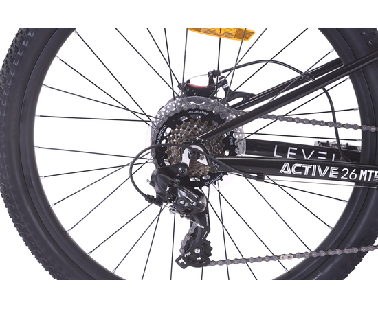 Велосипед Level Active 26 (чёрно-синий градиент), Цвет: синий, Размер рамы: 14", изображение 3