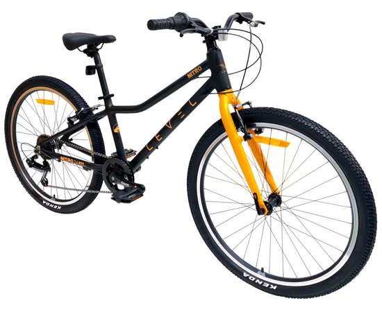 Велосипед Level Nitro 24 (чёрный матовый), Цвет: черный, Размер рамы: 12", изображение 3