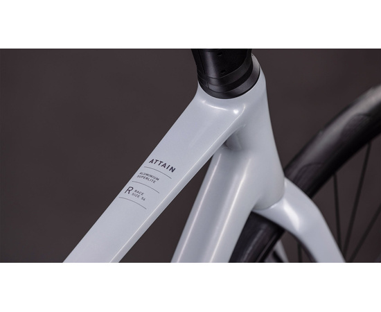 Велосипед Cube Attain Race 700C (foggrey’n’shift), Цвет: серый, Размер рамы: 53 см, изображение 10