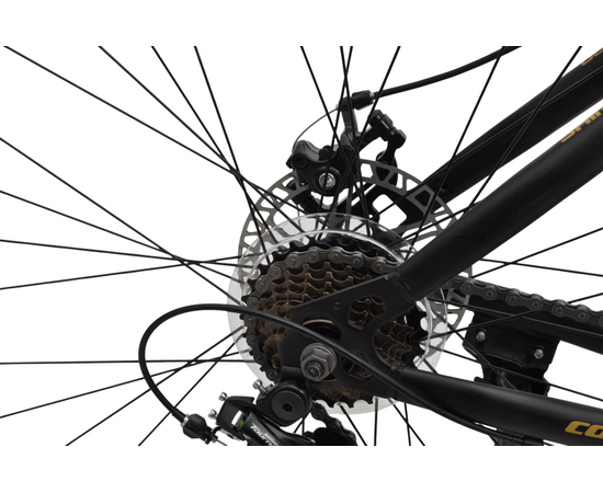 Велосипед Delta Corss 29 (чёрный/золотой), Цвет: черный, Размер рамы: 17", изображение 9