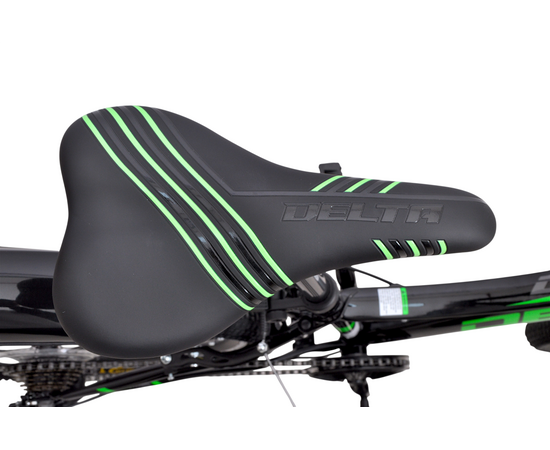 Велосипед Delta Flex 24 (чёрный/зеленый), Цвет: зелёный, Размер рамы: 12", изображение 8