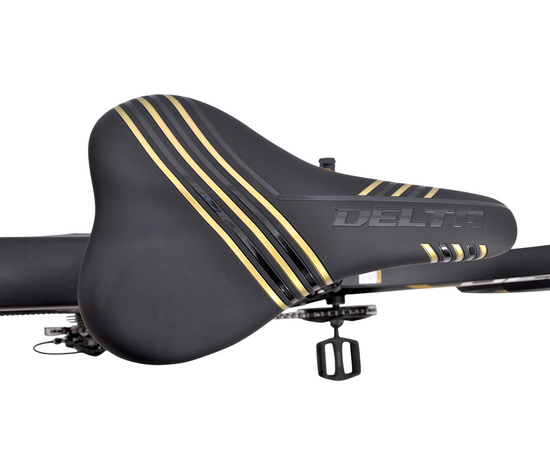 Велосипед Delta Flex 26 (чёрный/золотой), Цвет: жёлтый, Размер рамы: 14", изображение 7