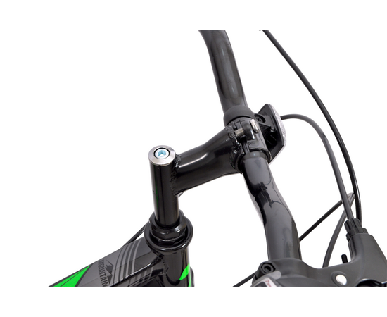 Велосипед Delta Flex 24 (чёрный/зеленый), Цвет: зелёный, Размер рамы: 12", изображение 5