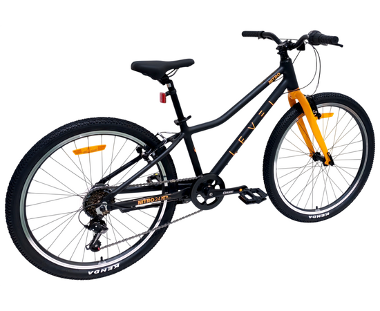 Велосипед Level Nitro 24 (чёрный матовый), Цвет: черный, Размер рамы: 12", изображение 4