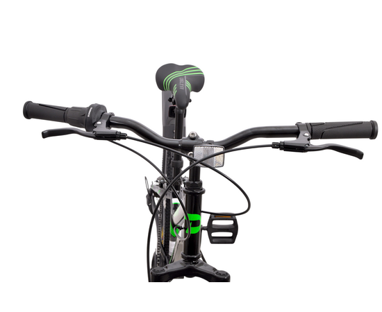 Велосипед Delta Flex 24 (чёрный/зеленый), Цвет: зелёный, Размер рамы: 12", изображение 6