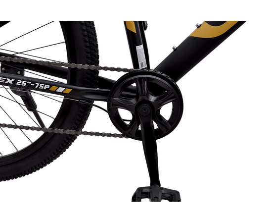 Велосипед Delta Flex 26 (чёрный/золотой), Цвет: жёлтый, Размер рамы: 14", изображение 12