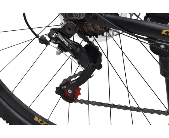 Велосипед Delta Corss 29 (чёрный/золотой), Цвет: черный, Размер рамы: 17", изображение 8