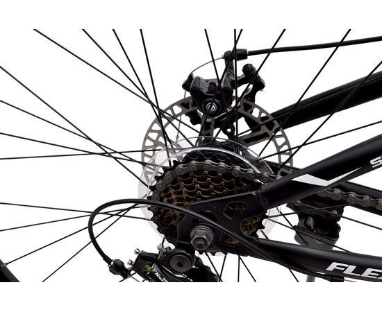 Велосипед Delta Flex 26 (чёрный/золотой), Цвет: жёлтый, Размер рамы: 14", изображение 8