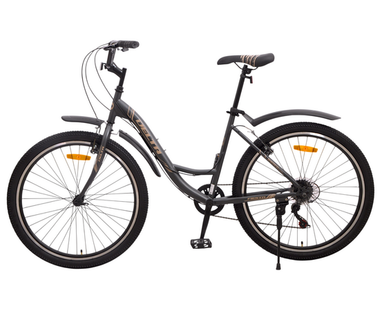 Велосипед Delta Fiesta 26 (серый), Цвет: серый, Размер рамы: 17", изображение 3