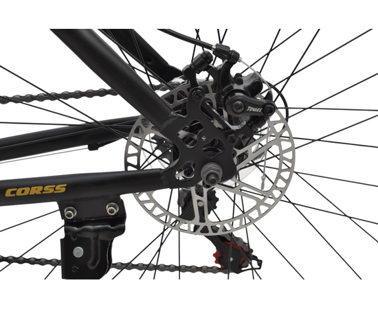 Велосипед Delta Corss 29 (чёрный/золотой), Цвет: черный, Размер рамы: 17", изображение 10