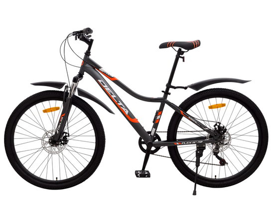 Велосипед Delta Flex 26 (серый), Цвет: серый, Размер рамы: 14", изображение 3