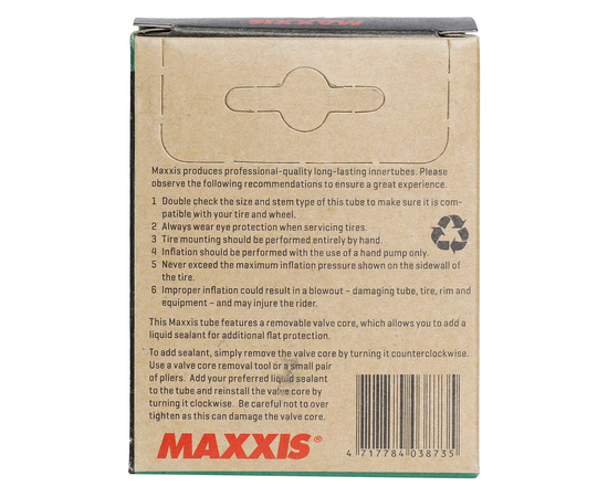 Велокамера Maxxis Welter Weight 700x23/32C (0.8 мм, велонипель 48мм), изображение 3