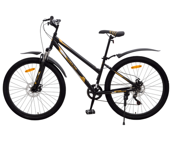 Велосипед Delta Corsa 27.5 (чёрный/золотой), Цвет: черный, Размер рамы: 15", изображение 3