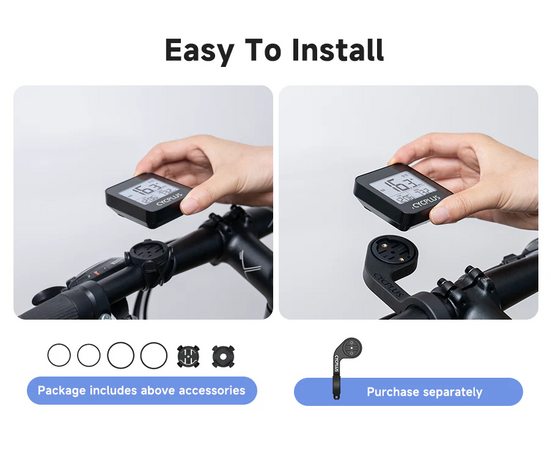 Беспроводной велокомпьютер Cycplus G1 Mini с GPS, изображение 10