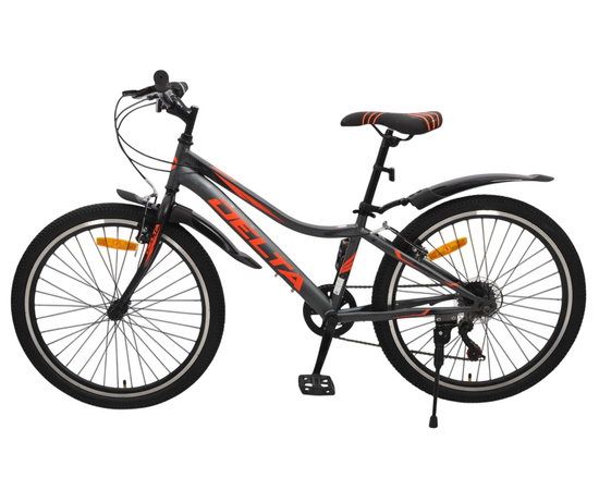 Велосипед Delta Flex 24 (серый), Цвет: серый, Размер рамы: 12", изображение 3