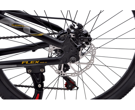 Велосипед Delta Flex Pro 24 (чёрно-золотой), Цвет: жёлтый, Размер рамы: 12", изображение 8